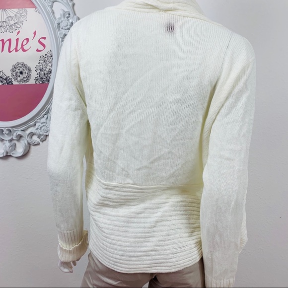 Lei/ Cream Long Sleeve Cardigan - Picture 4 of 5